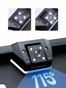 Камера заднего вида автомобильная в рамке для номера с подсветкой 700ТВЛ TDS TS-CAV30